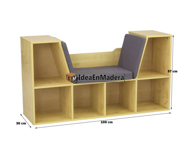 Banca con compartimientos Mod. BA2 – Idea En Madera