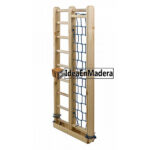 Juego Infantil de madera Mod MI015 escalera de madera y de cuerda